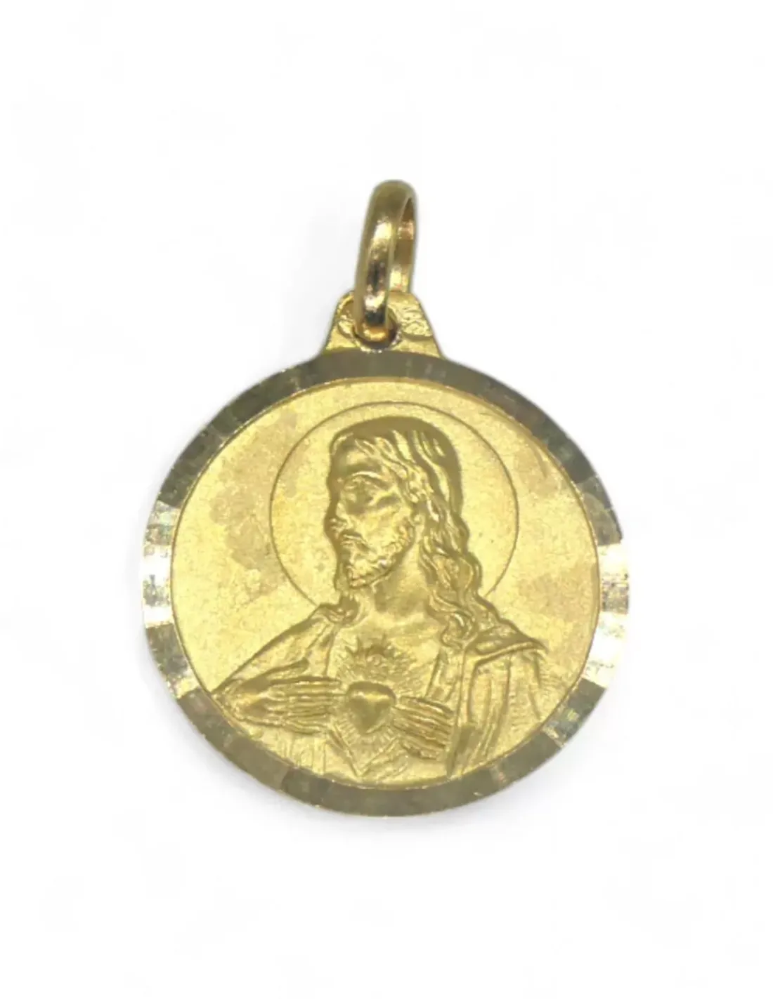 Best Sale Escapulario corazón Jesús y virgen del Carmen oro 18k - 1.80cm Medalla De La Virgen | Medalla De Cristo