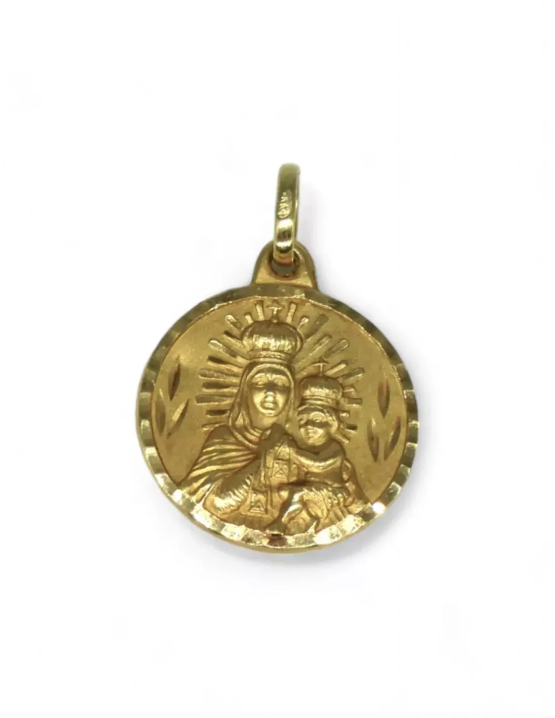Cheap Escapulario Virgen del Carmen y Corazón de Jesús oro 18k - 2,5cm Medalla De La Virgen | Medalla De Cristo
