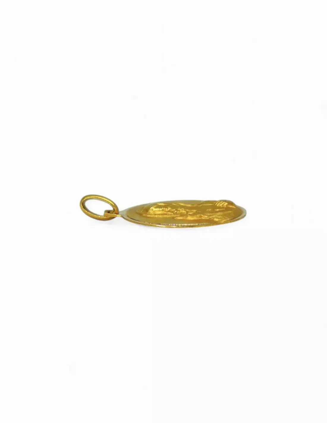 Outlet Escapulario Virgen del Carmen y Jesús oro 18k - 2cm Medalla De La Virgen | Colgante Con La Virgen