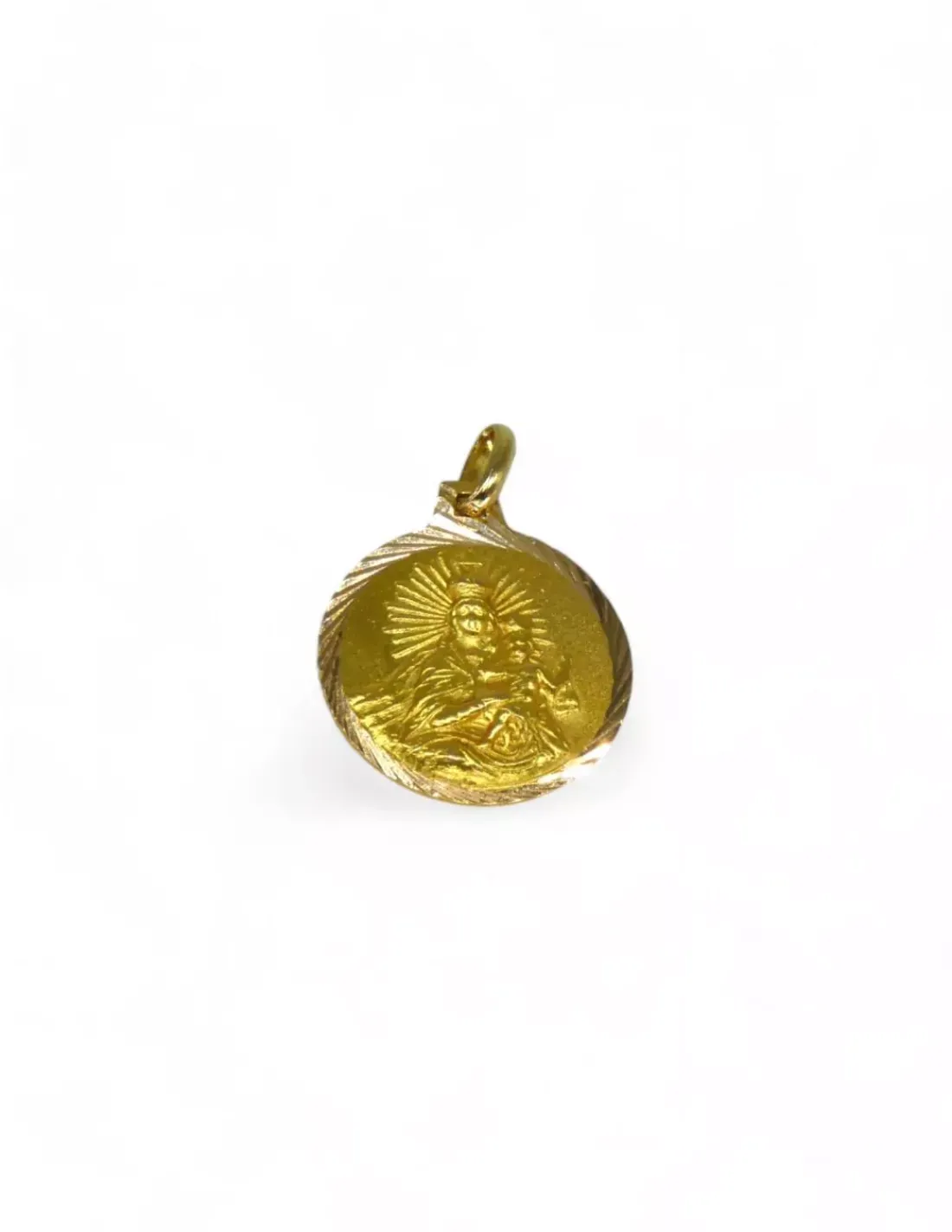 Cheap Escapulario Virgen del Carmen y Sagrado Corazón oro 18k - 2cm Medalla De La Virgen | Medalla De Cristo