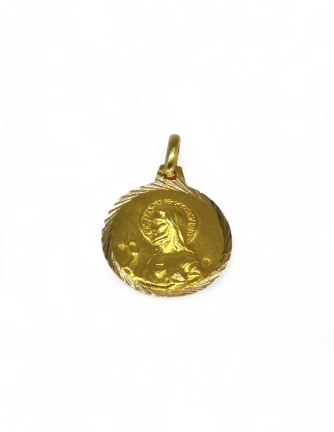 Cheap Escapulario Virgen del Carmen y Sagrado Corazón oro 18k - 2cm Medalla De La Virgen | Medalla De Cristo