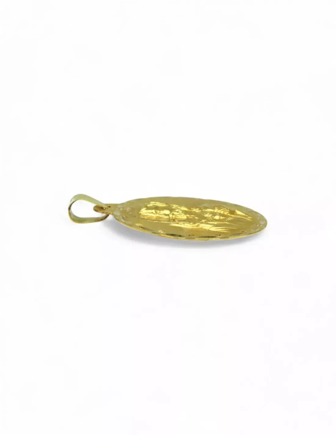 New Escapulario Virgen del Carmen y Sagrado Corazón oro 18k - 4,2cm Medalla De La Virgen | Medalla De Cristo
