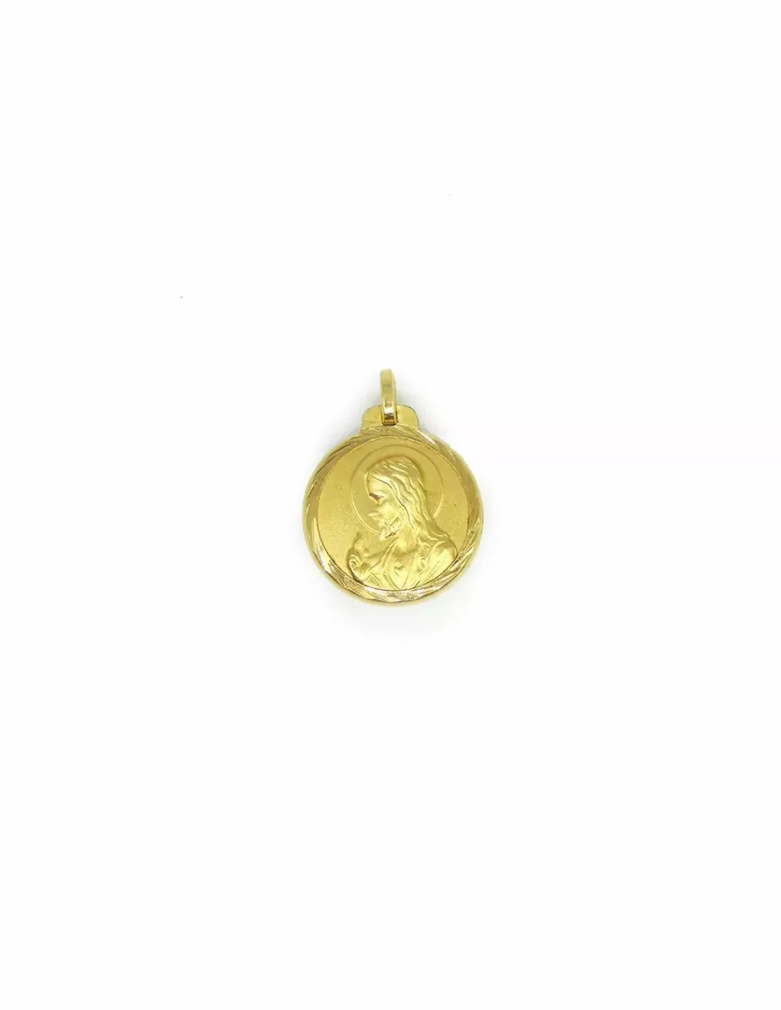 Shop Escapulario Virgen María y Corazón de Jesús oro 18k Medalla De La Virgen | Medalla De Cristo