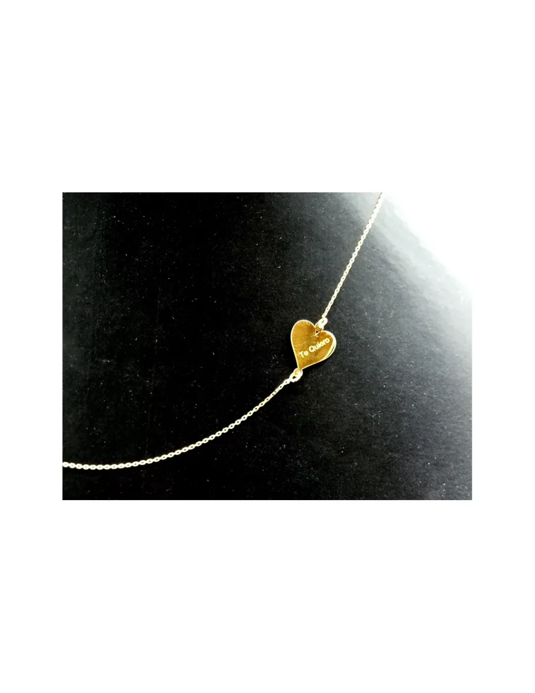 Best Sale Gargantilla corazón "Te quiero" oro 18k - 42cm Gargantillas De Oro