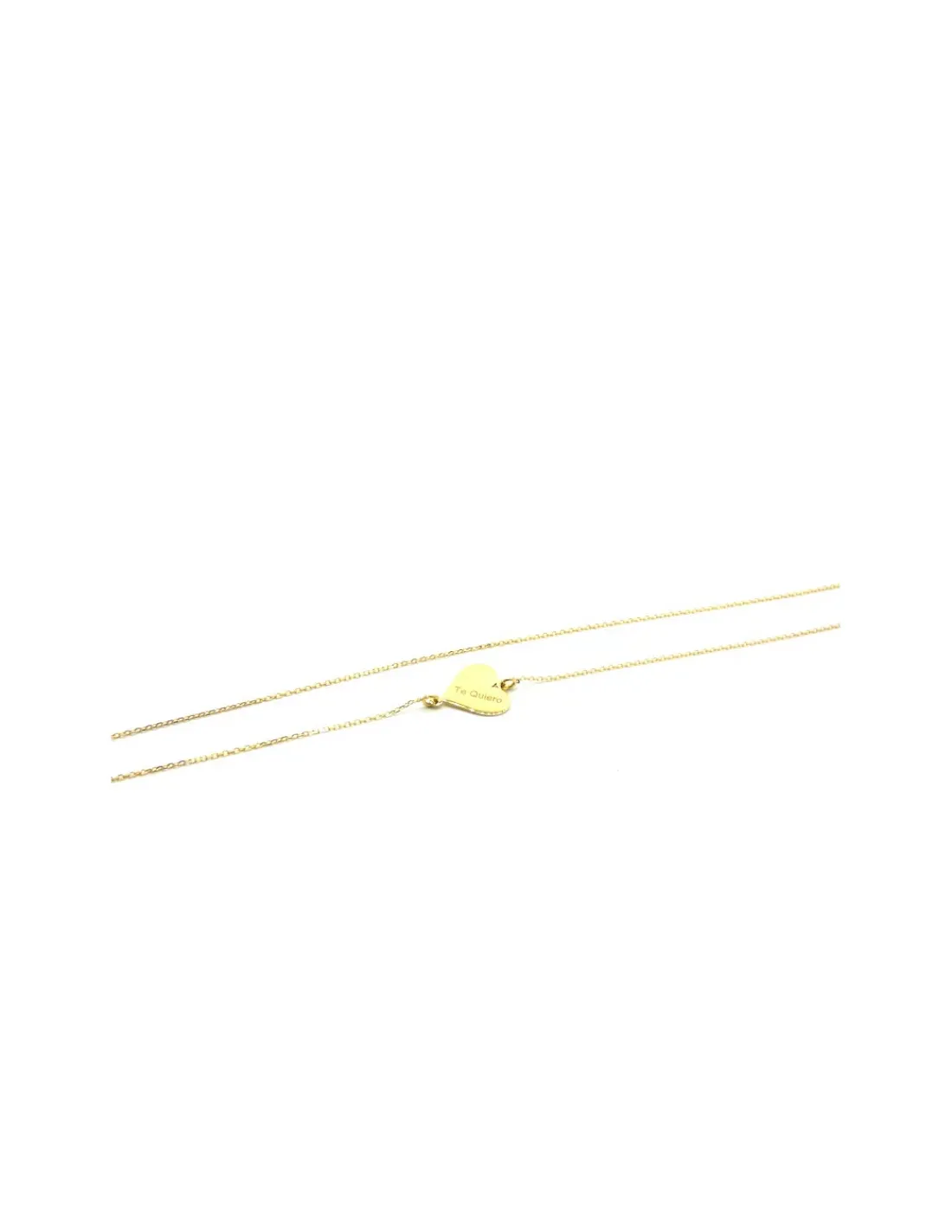 Best Sale Gargantilla corazón "Te quiero" oro 18k - 42cm Gargantillas De Oro
