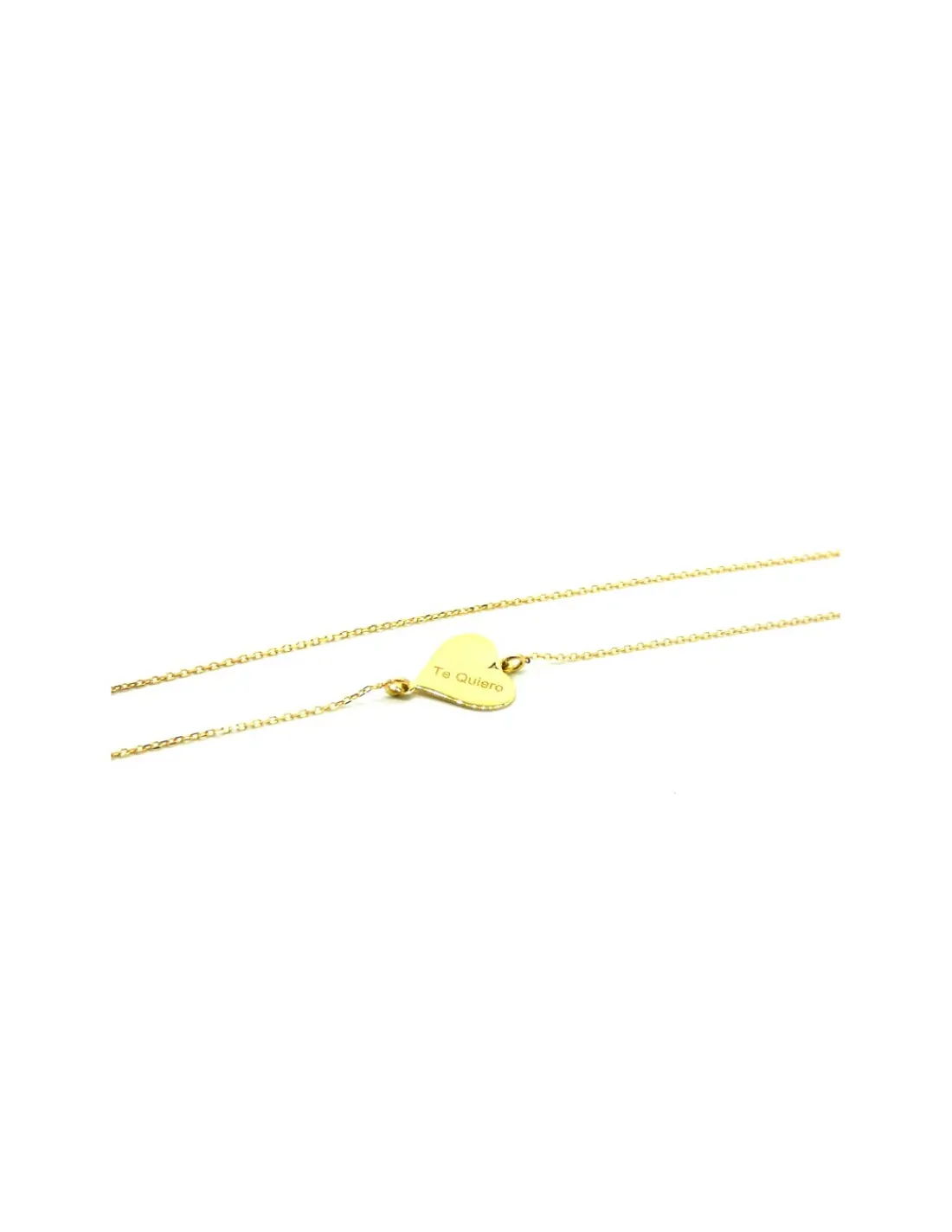 Best Sale Gargantilla corazón "Te quiero" oro 18k - 42cm Gargantillas De Oro