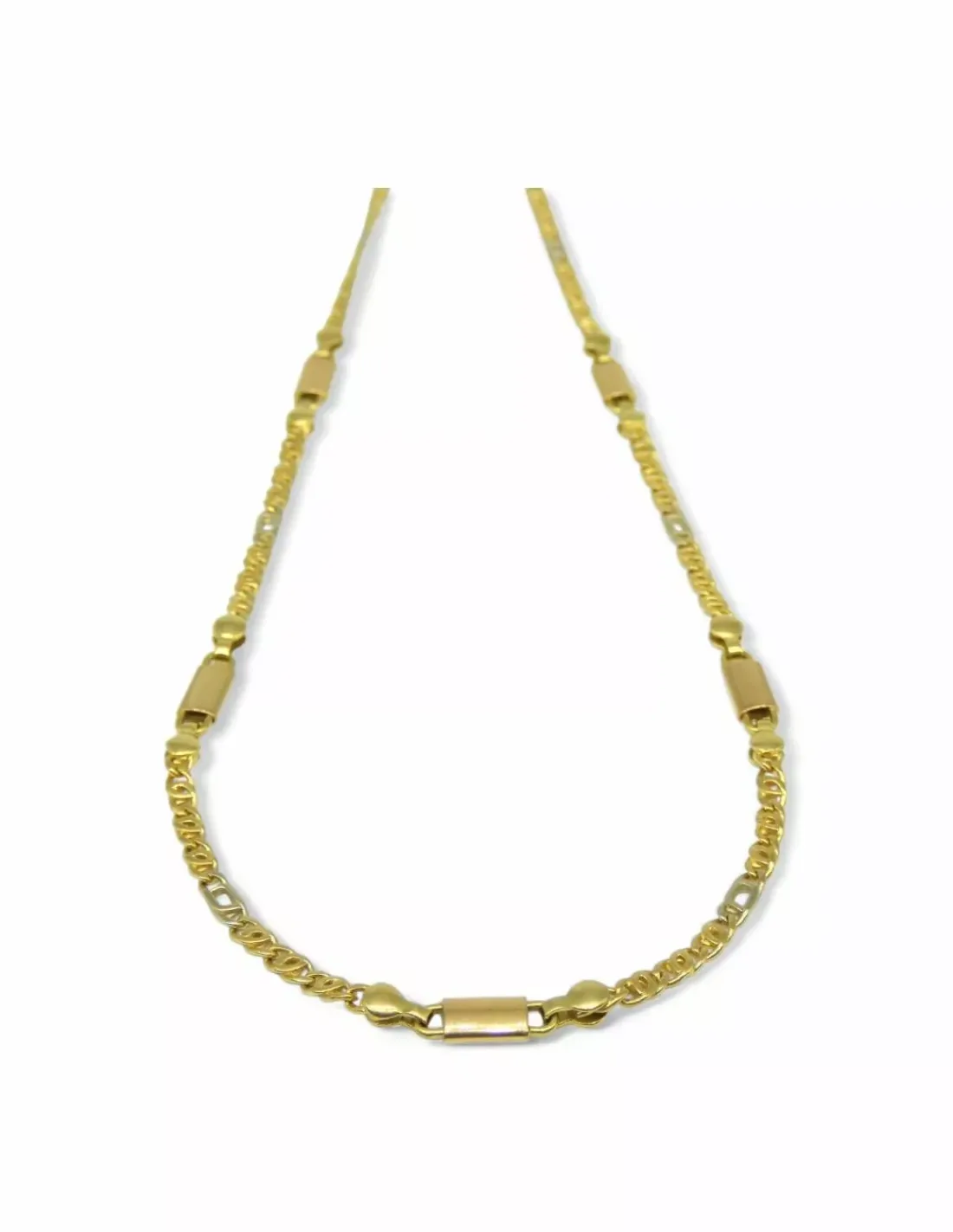 Cheap Gargantilla eslabón Italiano bicolor 18k - 46cm Gargantillas De Oro | Cadenas De Oro
