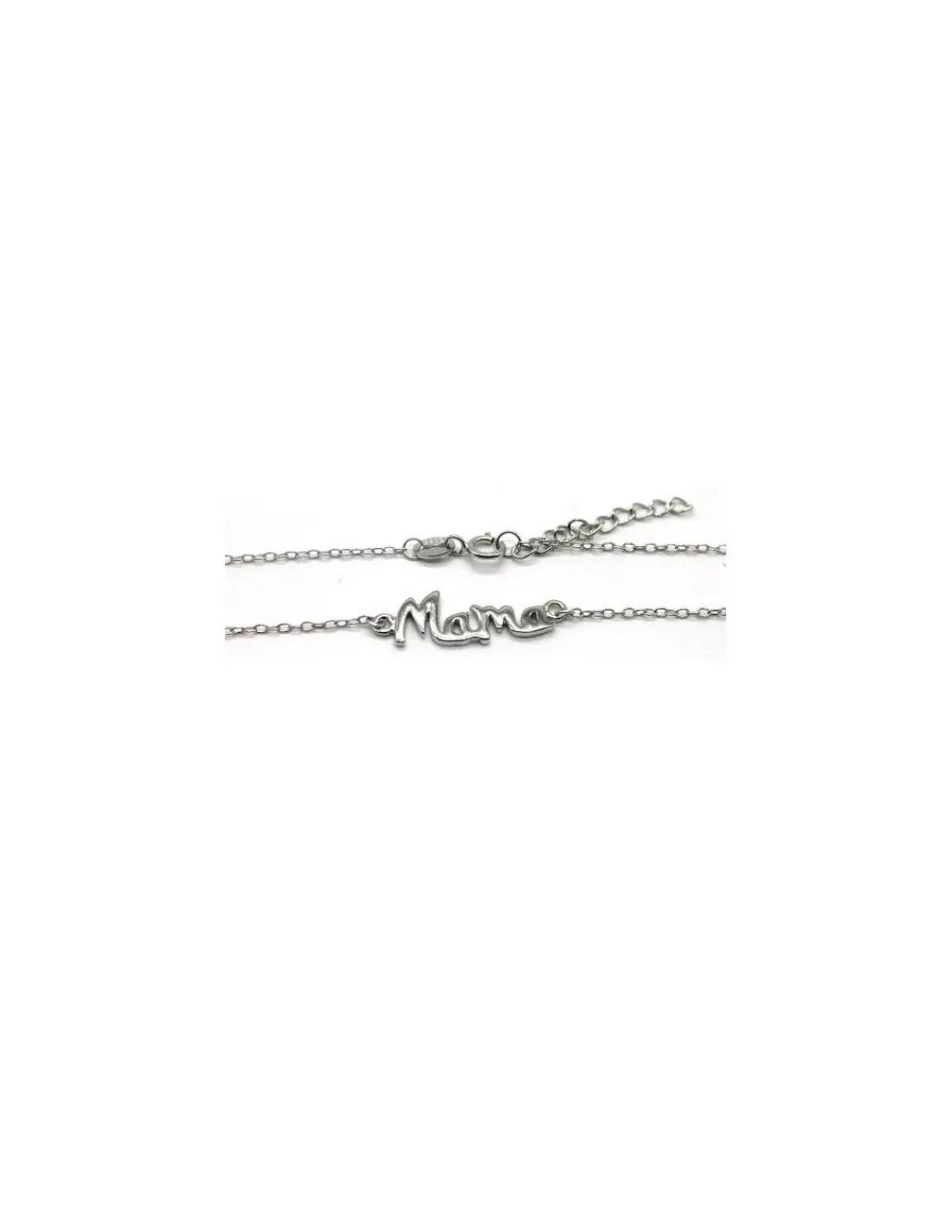 Best Sale Gargantilla Mama lisa Plata 925 rodio - 40 cm Gargantillas De Plata