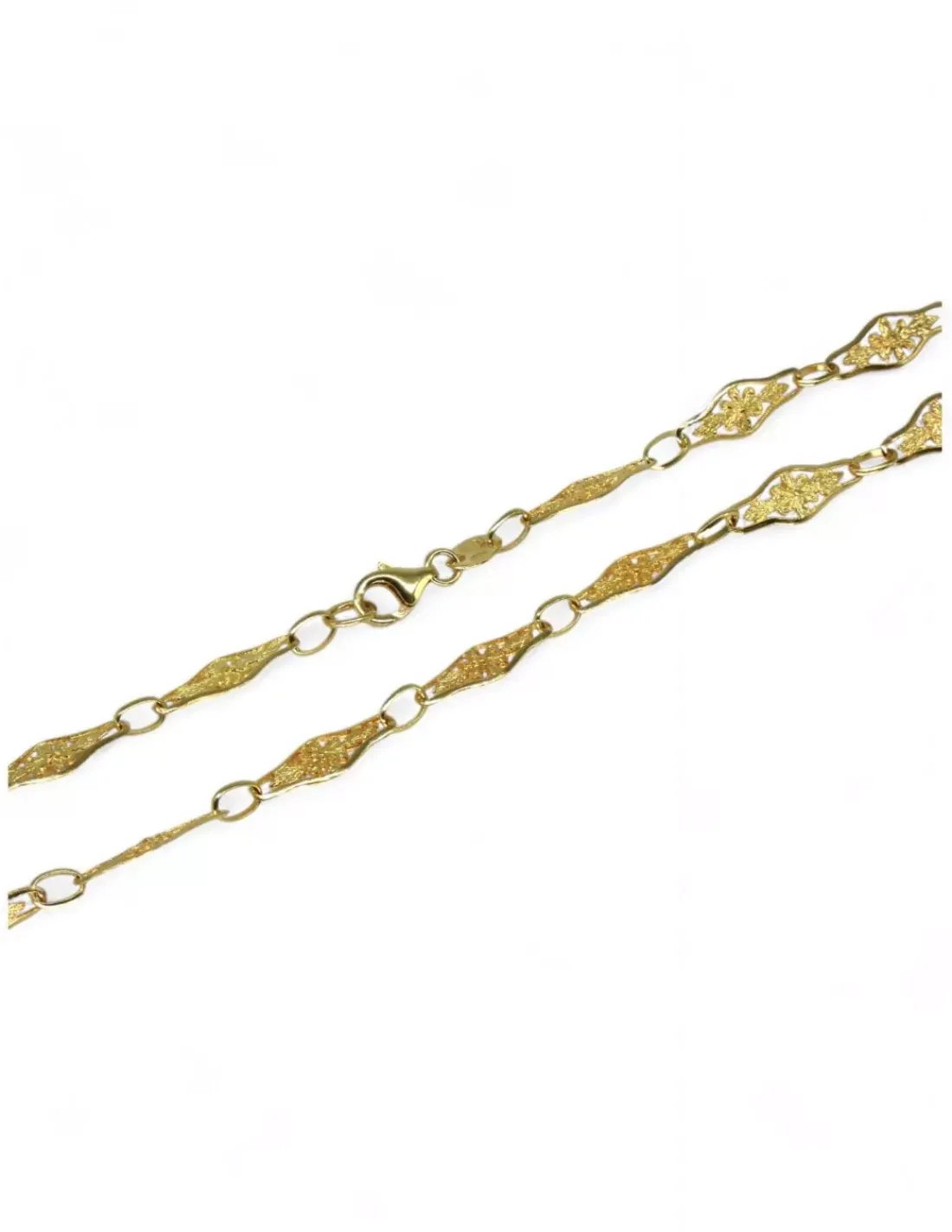 New Gargantilla rombo flor oro 18k - 44cm Gargantillas De Oro | Cadenas De Oro