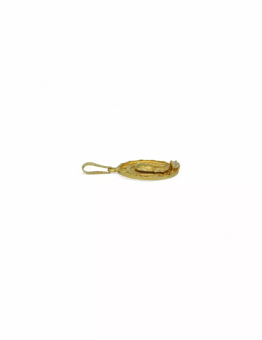 Hot Medalla niña circonita oro 18k Medalla De La Virgen