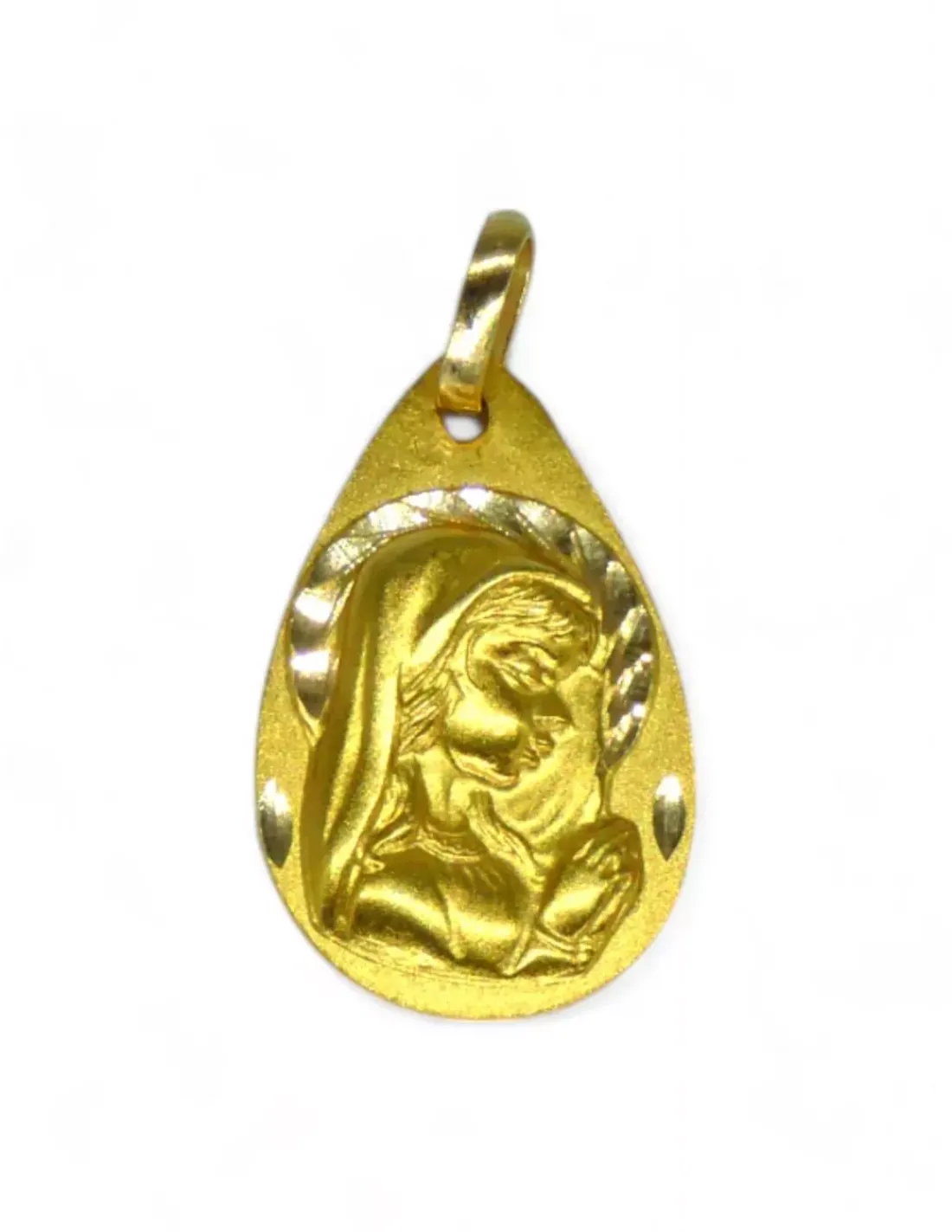 Store Medalla Virgen niña oro 18k Medalla De La Virgen | Colgante Con La Virgen