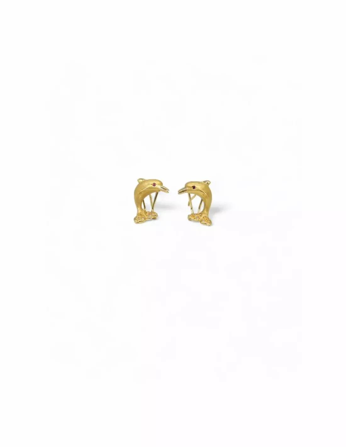 Flash Sale Pendiente delfín oro 18k Pendientes De Oro
