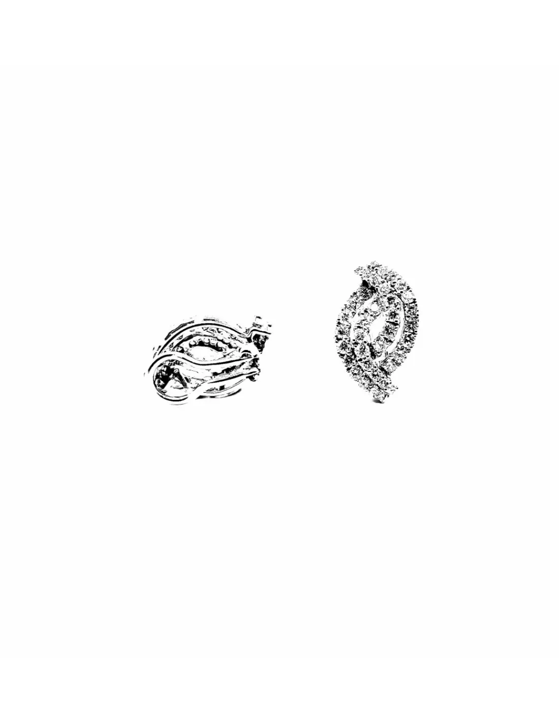 Flash Sale Pendientes espiral de circonitas oro 18k Pendientes De Oro