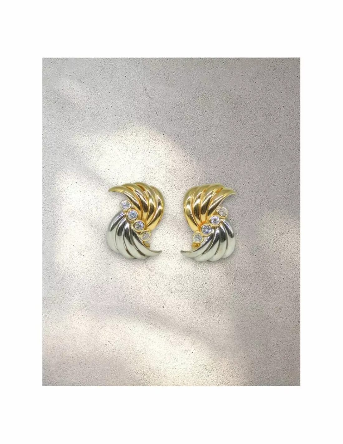 Flash Sale Pendientes nudo en oro blanco y amarillo de 18k Pendientes De Oro