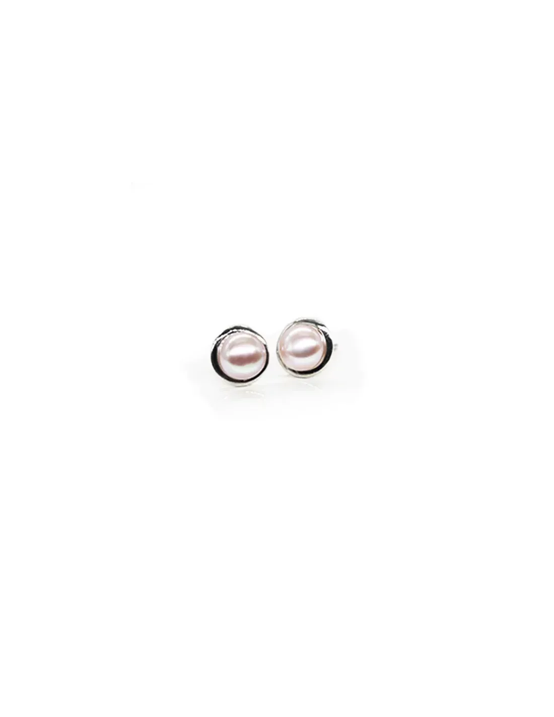 Discount Pendientes perla cultivada color lila 8mm con base plata Pendientes De Plata