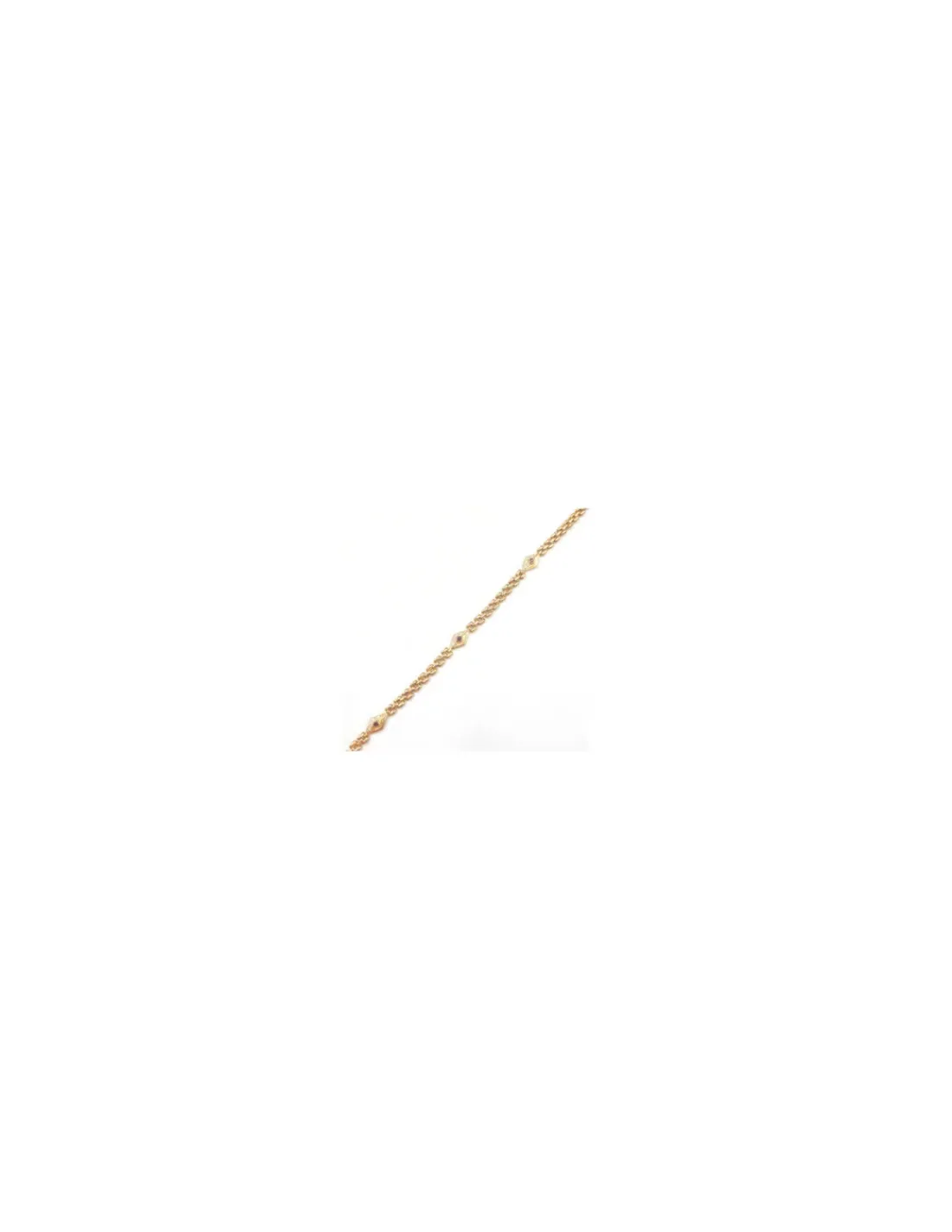 Sale Pulsera Bismark y rombos circonita morada oro 18k - 20cm Pulseras De Plata | Pulseras De Oro