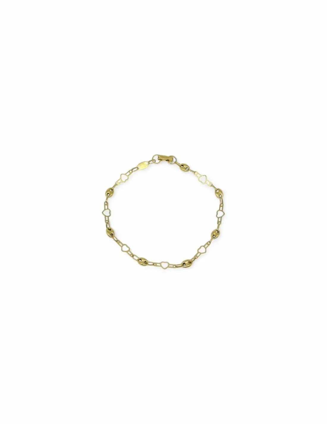 Flash Sale Pulsera calabrote corazón oro 18k - 20cm Anillos Con Brillantes | Pulseras De Plata