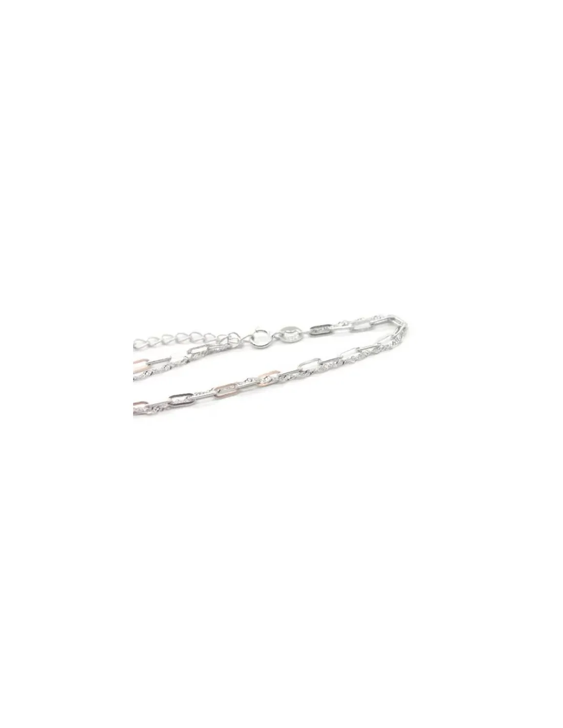 Online Pulsera dos cadenas singapur y forzada alargador plata - 17cm Pulseras De Oro Grabado | Pulseras De Oro