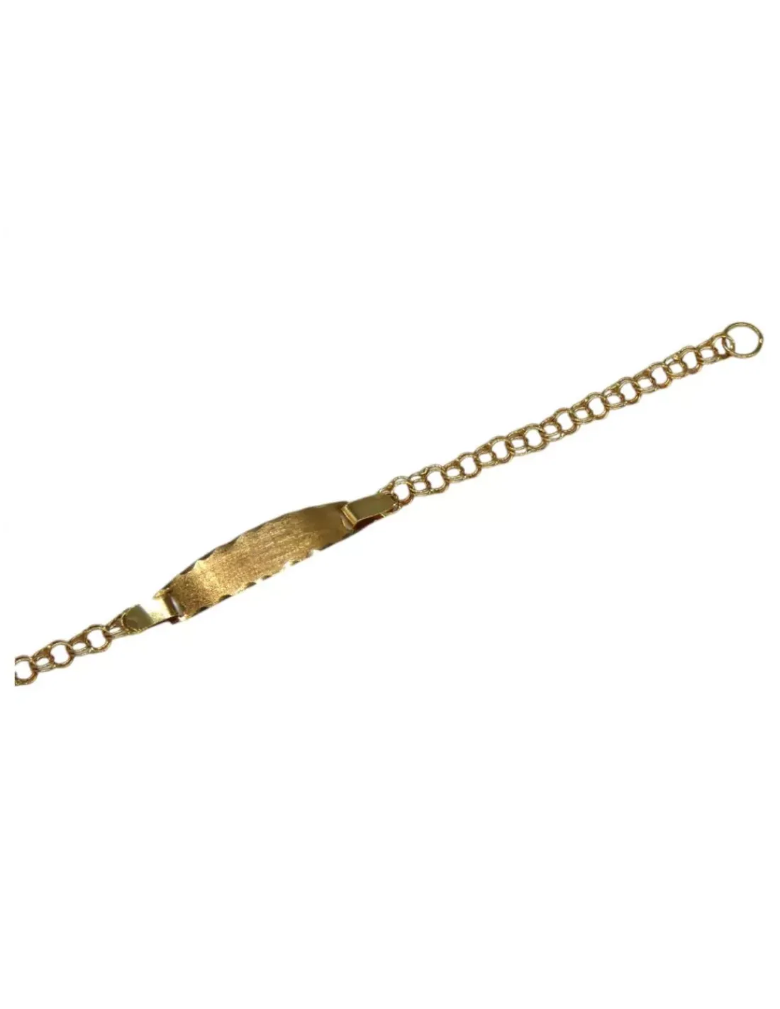 Shop Pulsera esclava bebe eslabón love oro 18k - 12cm - 1,35gr Esclavas | Pulseras De Plata