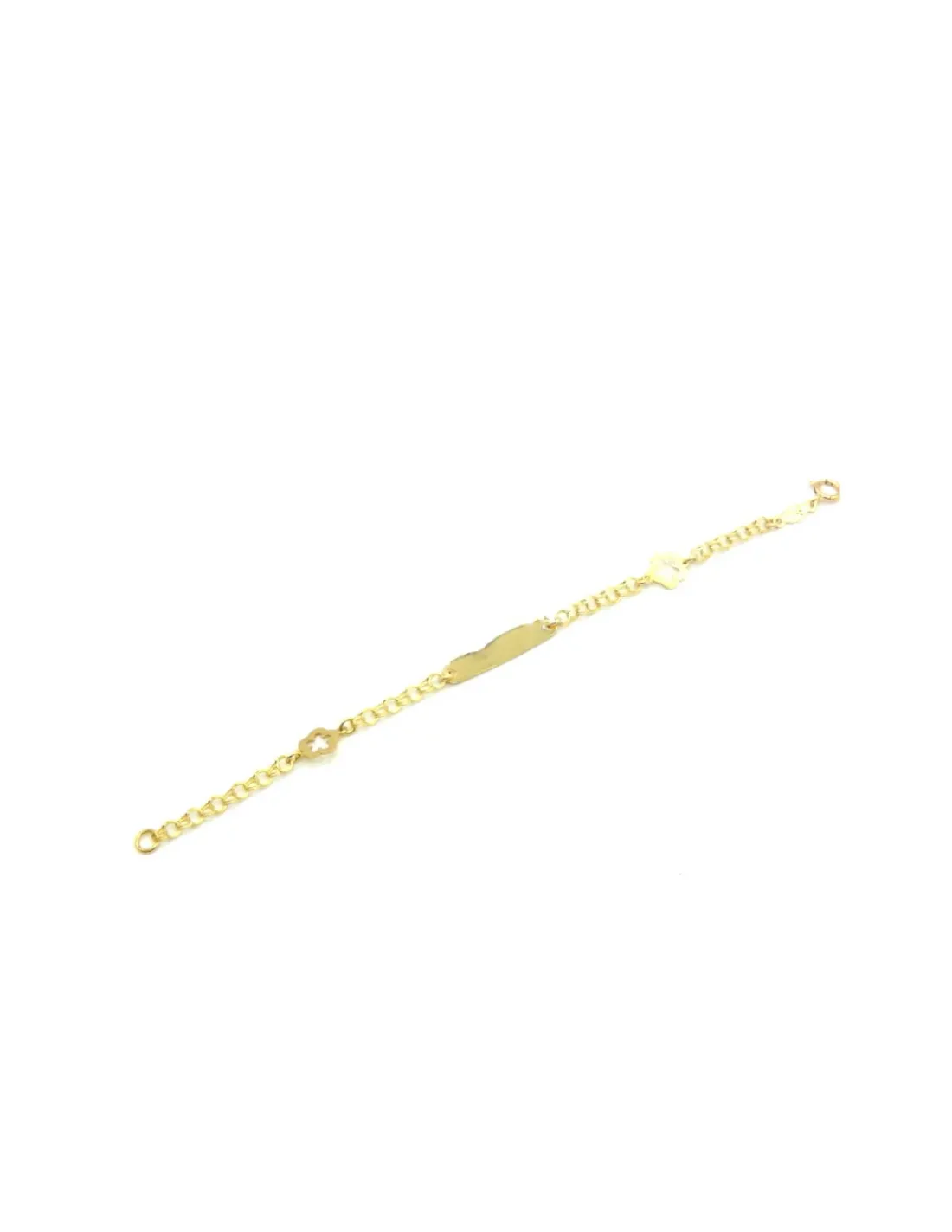Shop Pulsera esclava love flor de oro 18k - 13cm Esclavas