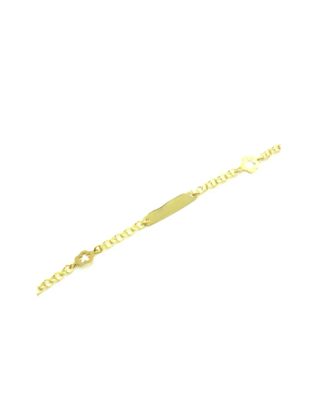 Shop Pulsera esclava love flor de oro 18k - 13cm Esclavas