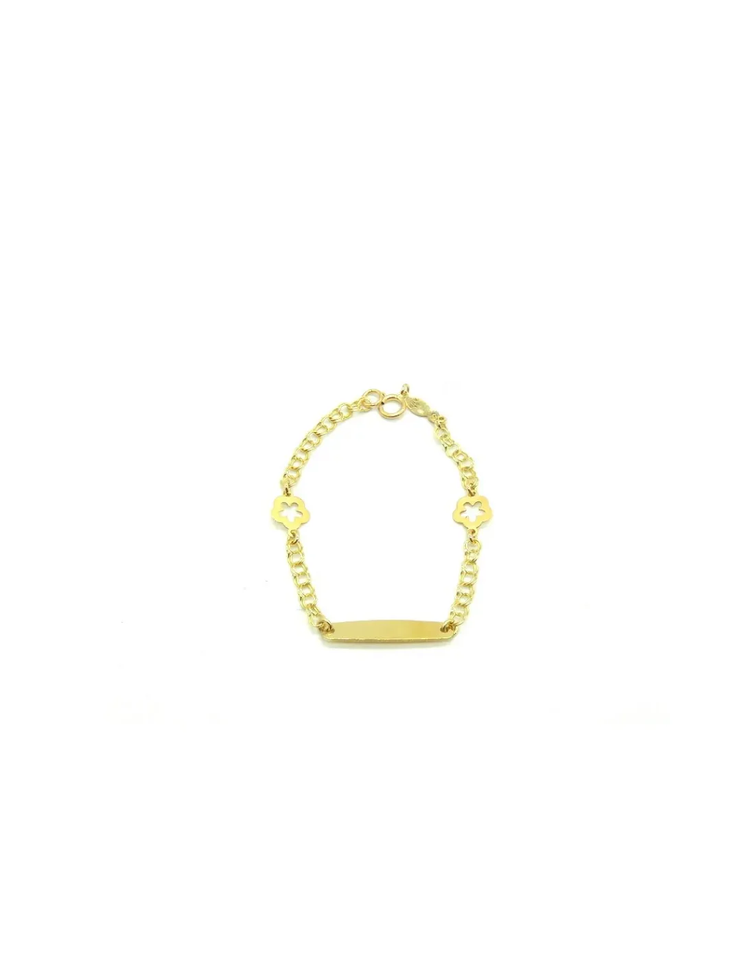 Shop Pulsera esclava love flor de oro 18k - 13cm Esclavas
