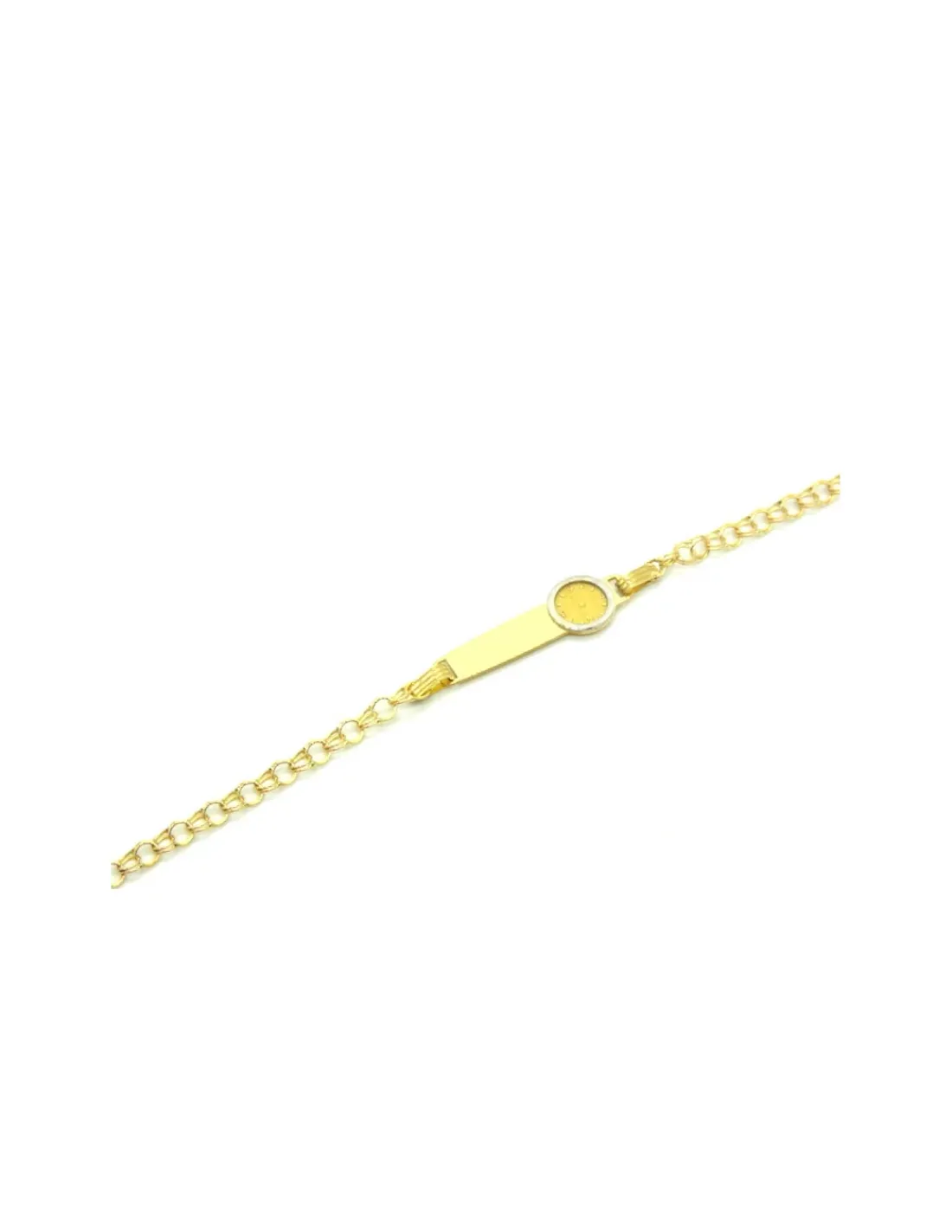 Hot Pulsera esclava para bebe reloj de oro 18k - 13cm Esclavas