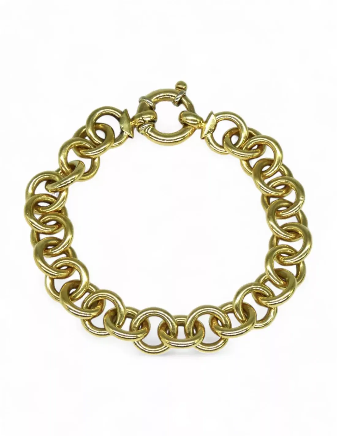 Online Pulsera eslabón rolo oro 18k - 18cm Pulseras De Plata | Pulseras De Oro