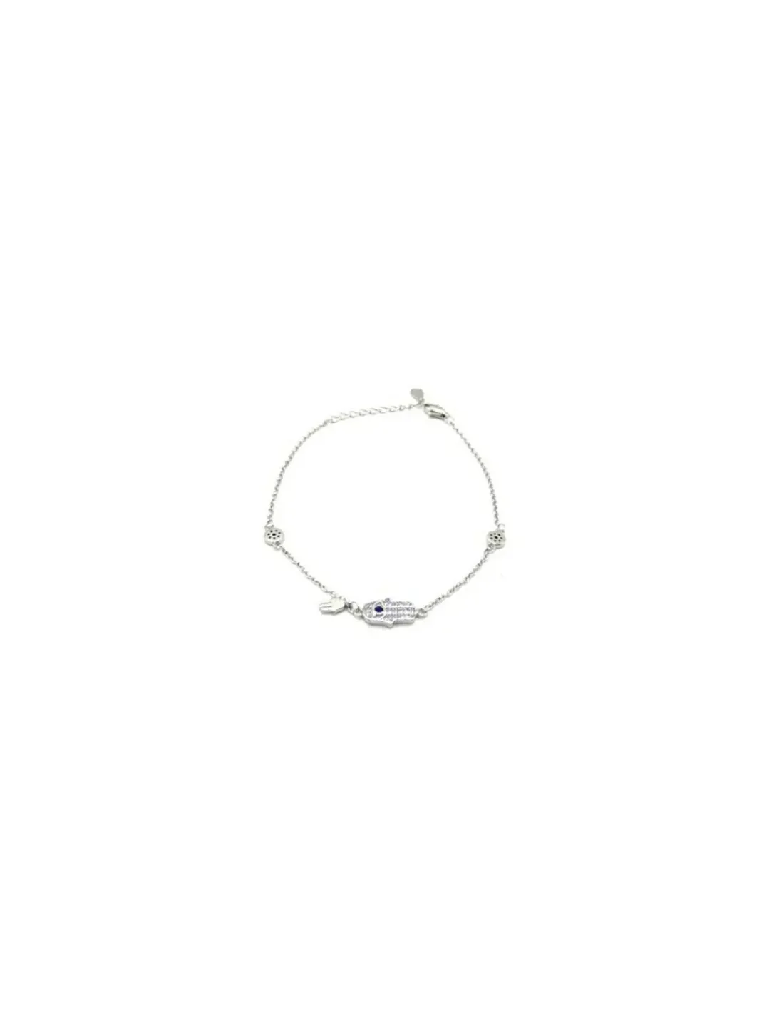 Best Pulsera plata Mano de Fátima y Ojo Turco Buena Suerte Pulseras De Oro