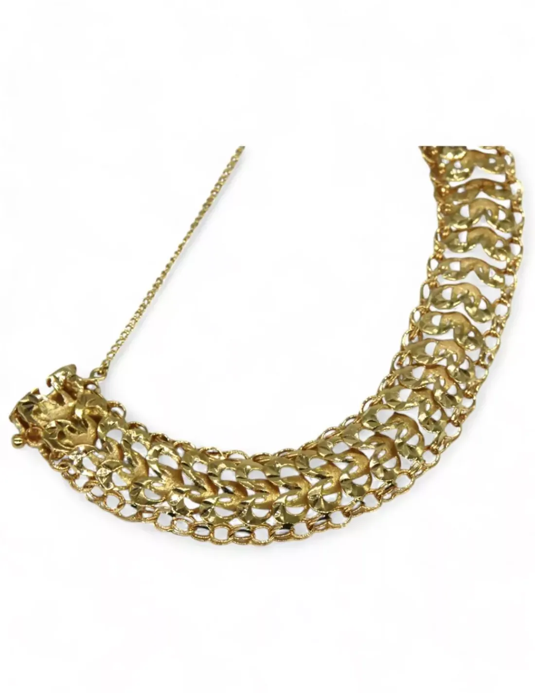 Fashion Pulsera princesa corazones oro 18k - 18cm Pulseras De Plata | Pulseras De Oro
