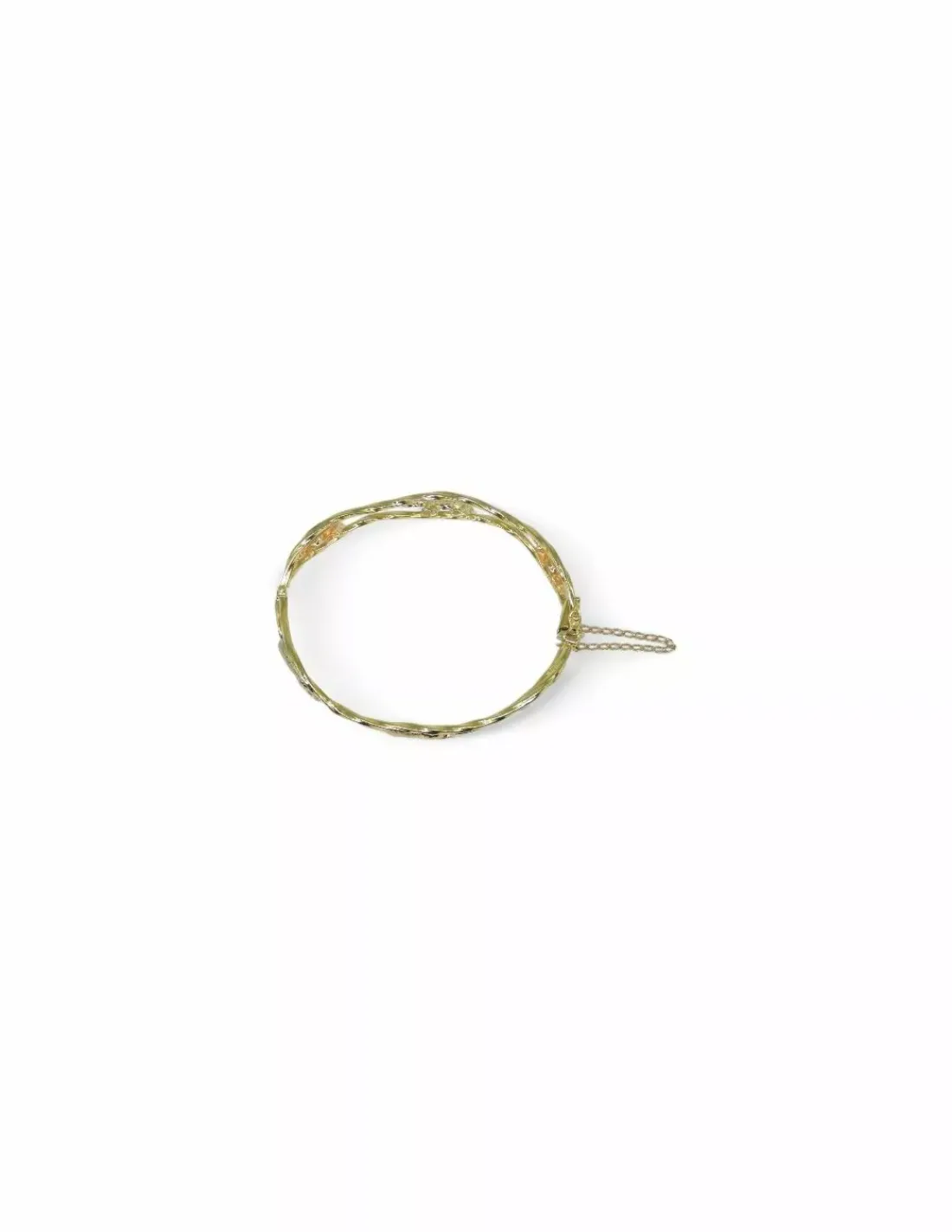 Online Pulsera rígida bicolor elefantes oro 18k - 6.5cm Cañas | Pulseras De Plata