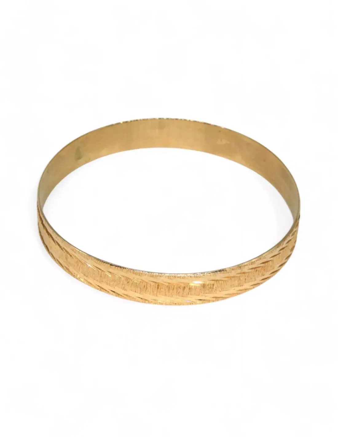 Cheap Pulsera rígida labrada oro rosa 18k -7cm Cañas | Pulseras De Plata