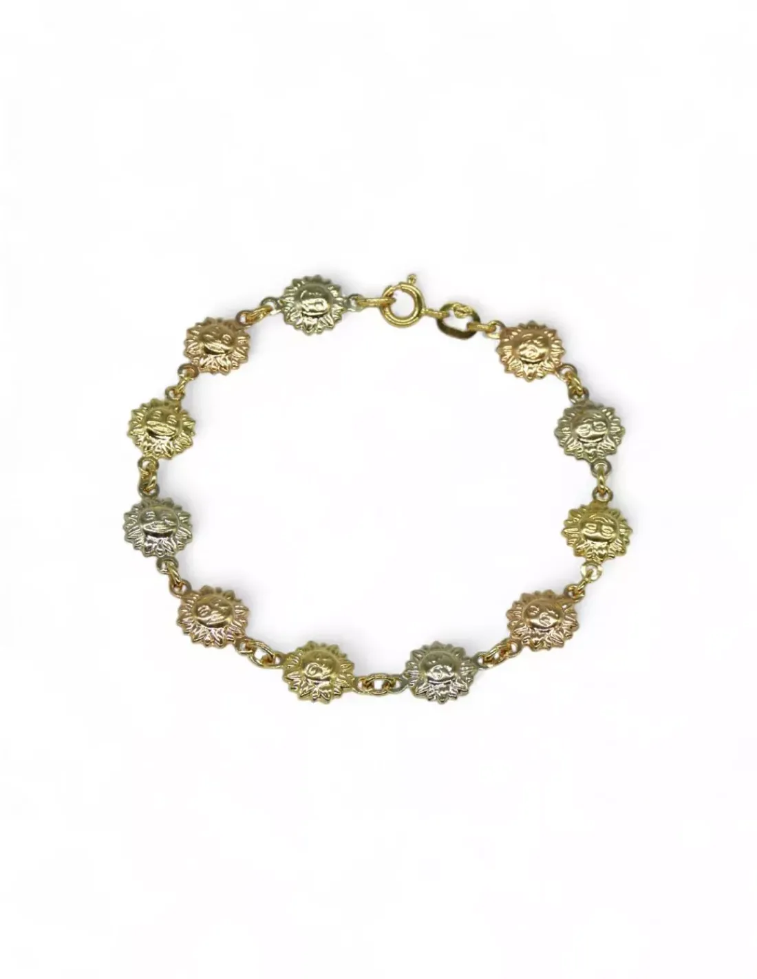 Fashion Pulsera soles oro tricolor 18k - 18cm Pulseras De Plata | Pulseras De Oro