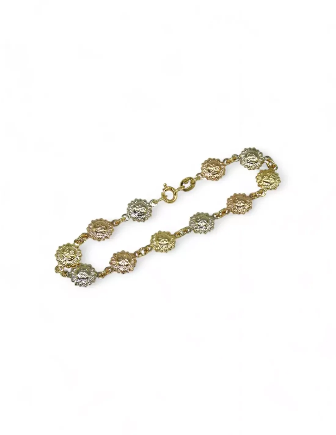 Fashion Pulsera soles oro tricolor 18k - 18cm Pulseras De Plata | Pulseras De Oro