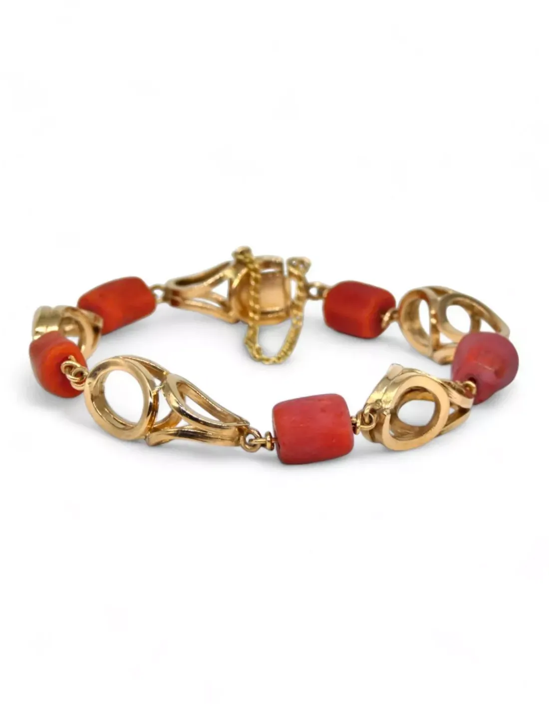 Best Pulsera tallaje antiguo coral oro 18k - 20cm Pulseras De Plata | Pulseras De Oro