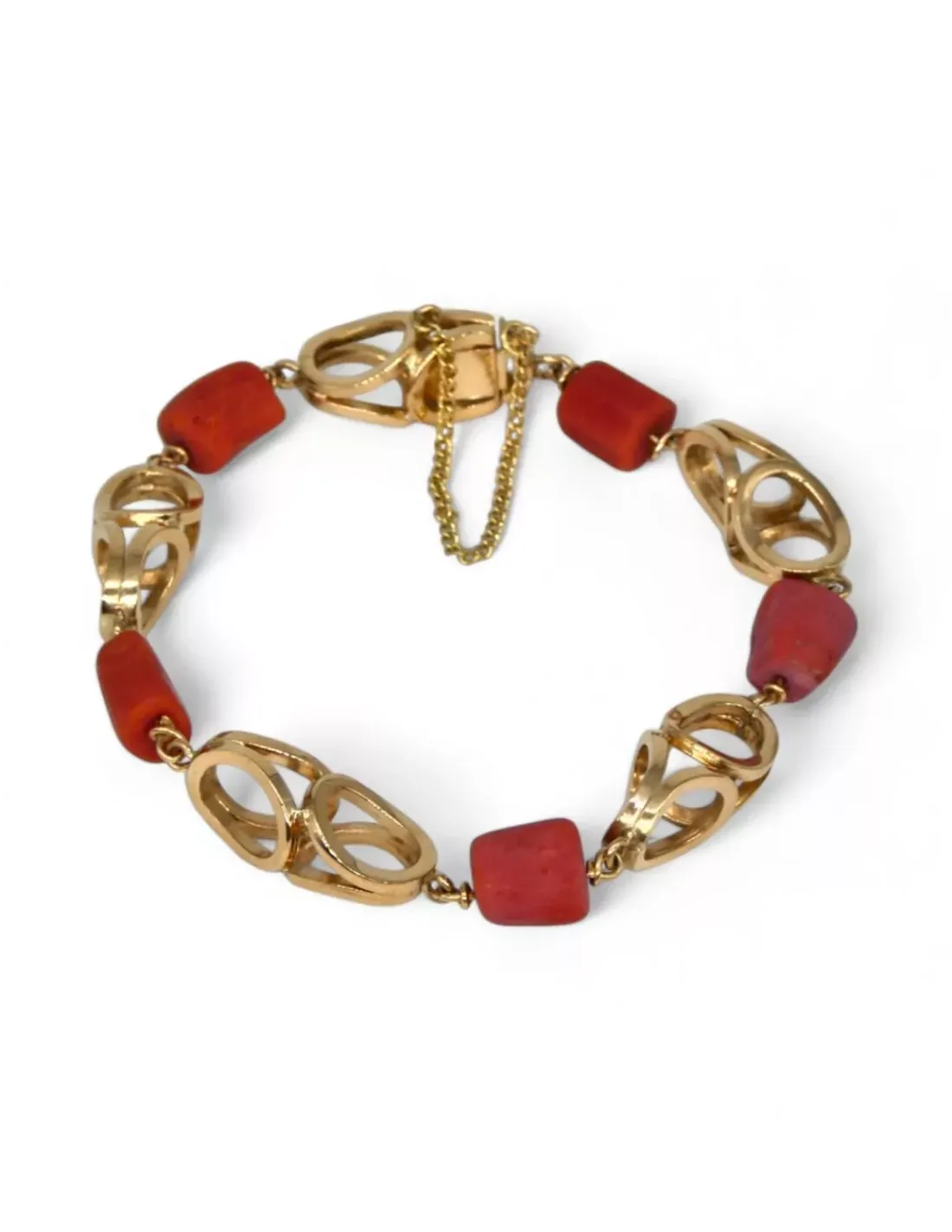Best Pulsera tallaje antiguo coral oro 18k - 20cm Pulseras De Plata | Pulseras De Oro