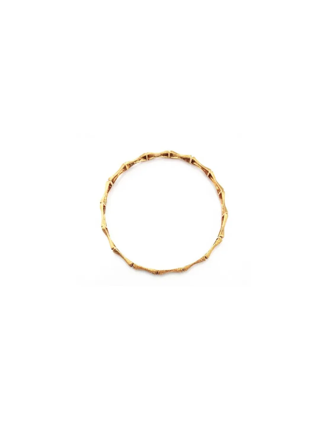 Shop Pulsera tipo caña labrada oro 18k - 6.7cm Cañas | Pulseras De Plata