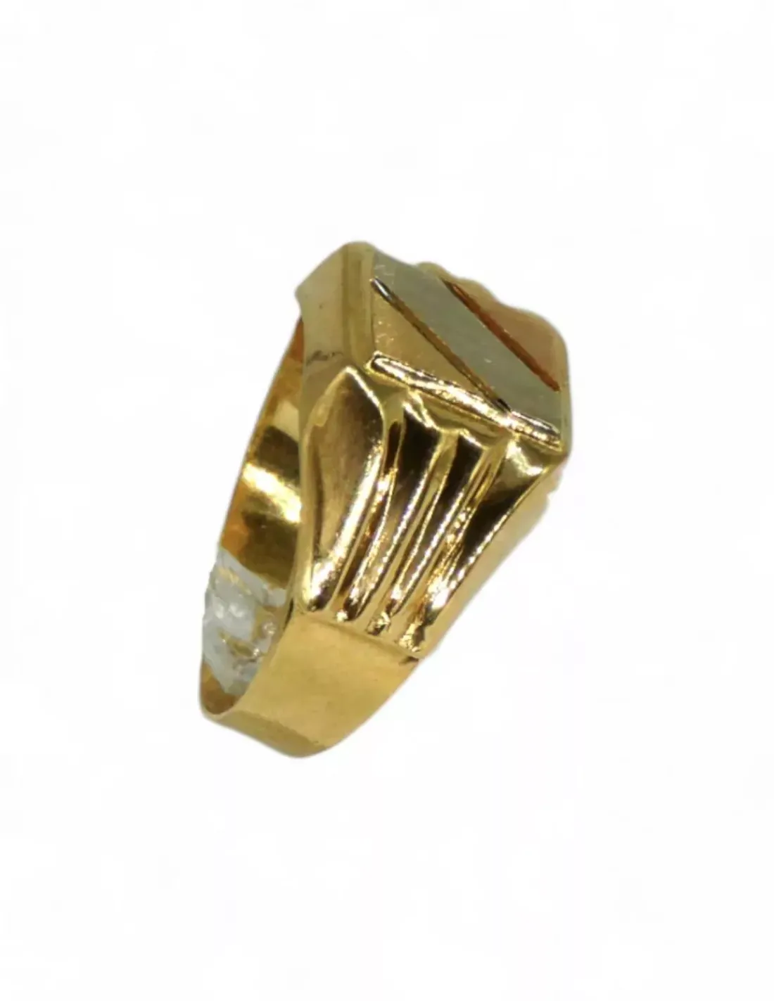 Outlet Sello decorado con líneas en los laterales oro 18k - T.18 Sellos | Anillos De Oro
