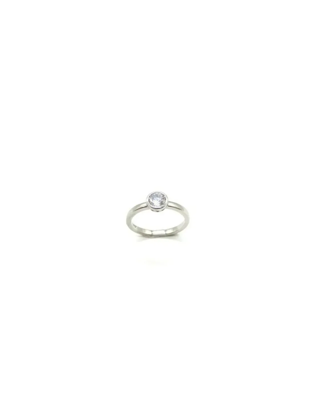 Cheap Sortija solitario chatón plata - T.14 Anillos De Plata | Anillos